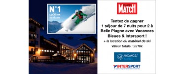 Paris Match: 1 séjour de 7 nuits pour 2 personnes à Belle Plagne 