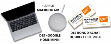 BP Superfioul: 1 ordinateur Apple MacBook Air LED 128Go et 4 bons d'achat BP SuperConfort de 500€ à gagner