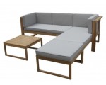 Cdiscount: Salon de jardin 4 personnes en bois d'acacia EZEIS en soldes à 199,99€