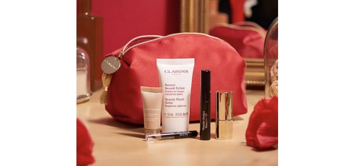 Clarins: Un trousse maquillage et 5 mini produits offerts pour le nouvel an Chinois