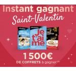 Wonderbox: 1500€ de coffrets cadeaux à gagner pour la Saint Valentin