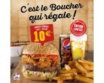 La Boucherie: Le menu Crousti burger est à 10€ tout rond dans les restaurants La Boucherie participants