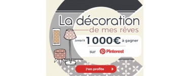 Cdiscount: Jusqu'à 1000€ à gagner sur Pinterest