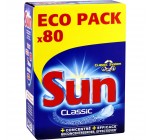 Carrefour: Pack de 80 tablettes lave vaisselle Sun Classic à 2,44€ (Via 5.71€ sur la Carte de Fidélité)