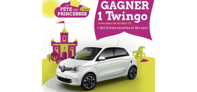 Princesse Amandine: 8 voitures "Renault Twingo Life SCE 65", 250 livrets recettes et 250 sacs à gagner