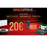 Groupon: Payez 2€ le bon d'achat de 20€ valable dès 80€ d'achat sur le site Brico privé 