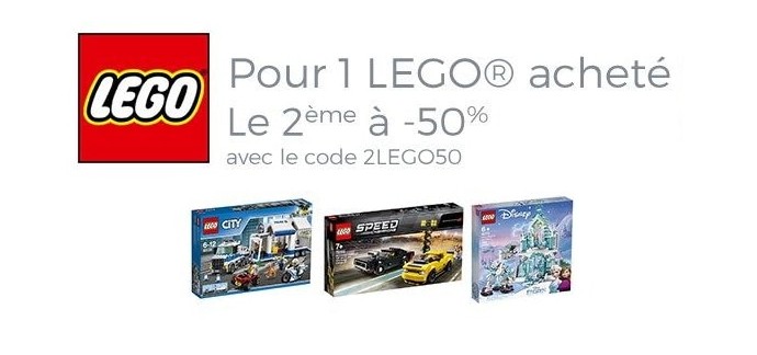 Cdiscount: 1 Lego acheté = le 2e à -50 %