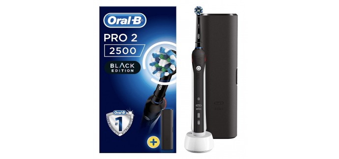 Amazon: Brosse à dents électrique rechargeable Oral-B Pro 2 2500 CrossAction de Braun à 27,99€