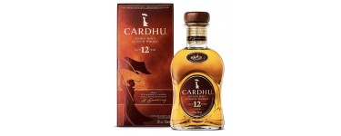 Amazon: Whisky 70 cl Cardhu 12 Years Old Single Malt Scotch à 32,45€