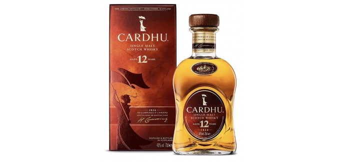 Amazon: Whisky 70 cl Cardhu 12 Years Old Single Malt Scotch à 32,45€