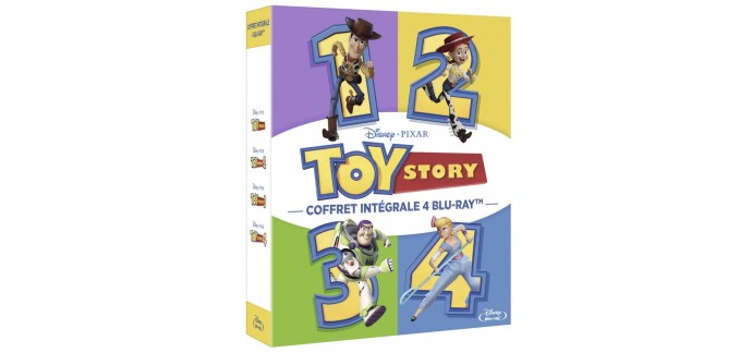 Amazon: Coffret intégrale 4 Films Toy Story en Blu-Ray à 21,99€
