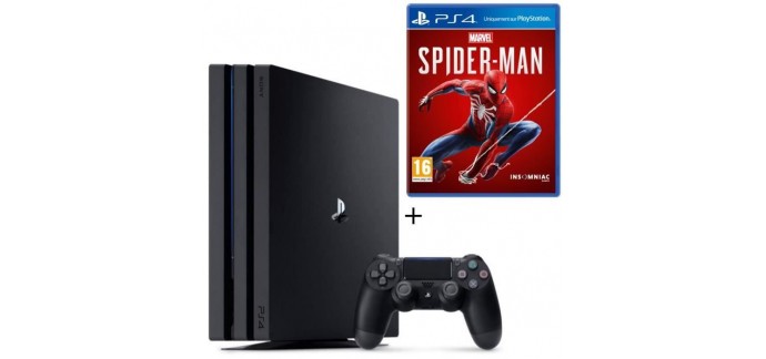 Cdiscount: Pack PS4 Pro 1 To + le jeu Marvel's Spider-Man à 329,99€