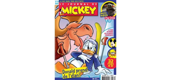 Kiosque FAE: 7 mois d'abonnement au Journal de Mickey (30 numéros) pour 29,90€