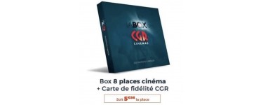 Cdiscount: 8 places de cinéma CGR + carte de fidélité offerte à 49,90€ (soit 6,23€ la place)