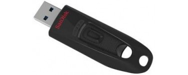 Amazon: Clé USB 3.0 SanDisk Ultra 64 Go avec une vitesse de lecture allant jusqu'à 100 Mo/s à 7€