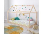 Auchan: Lit cabane enfant en bois massif 90 x 190 cm LOUIS à 99,90€