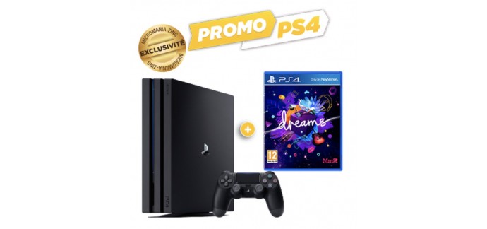 Micromania: 100€ de remise et le jeu dreams offert pour l'achat d'une console PS4 Pro