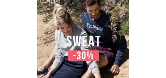 Cocorico: -30% sur les sweats et -50% sur les boxers