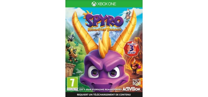 Micromania: Le jeu Spyro Reignited Trilogy sur Xbox One à 16,99€