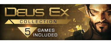Steam: Deus Ex Collection : L'intégralité de la Licence avec les 5 jeux + tous leurs DLC sur PC à 10,60€