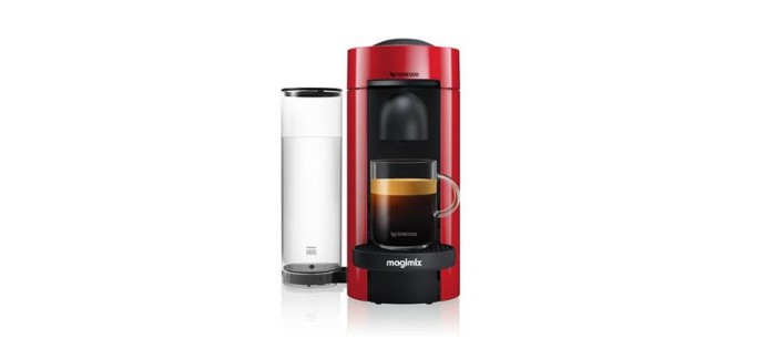 Fnac: Cafetière à capsules Nespresso Vertuo Plus Magimix Rouge à 79€