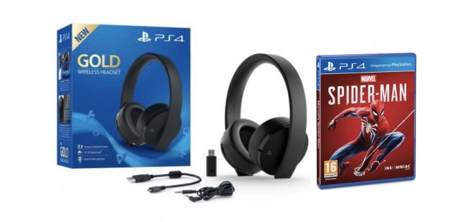 Fnac: 1 casque Sony pour PS4 acheté = 1 jeu offert parmi une sélection
