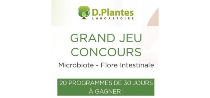 D.Plantes: 20 lots de produits "Bacibiotic - Programme 30 jours" D.Plantes à gagner