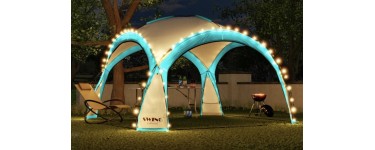 Groupon: Tente de réception LED solaire "DomeShelter" avec moustiquaire à 169,99€