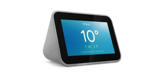 Fnac: Réveil connecté Lenovo Smart Clock avec Google Assistant à 49,99 €