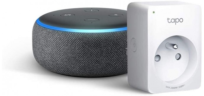 Boulanger: Assistant vocal Amazon Echo Dot (3ème génération) + prise connectée offerte à 17,99€