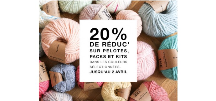 We Are Knitters: 20% de réduction sur les pelotes, packs et kits dans les couleurs sélectionnées