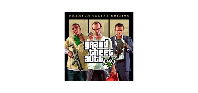 Playstation Store: Édition Premium Online de Grand Theft Auto V dématérialisé sur PS4 à 13,99€
