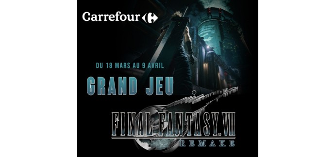 Carrefour: 1 console de jeux PS4 Pro avec le nouveau jeu vidéo Final Fantasy 7 Remake à gagner