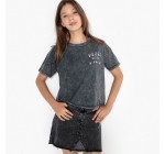 La Redoute: Le t-shirt court délavé, brodé 10-16 ans à 5.95€