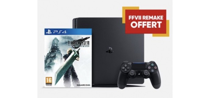 Fnac: 1 Console PS4 achetée = le jeu Final Fantasy VII Remake offert