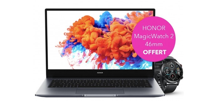 Honor: PC portable 14" Honor Magicbook + HONOR MagicWatch 2 46mm à 599,99€