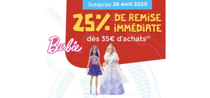 PicWicToys: 25% de remise immédiate sur les Barbie dès 35€ d'achat