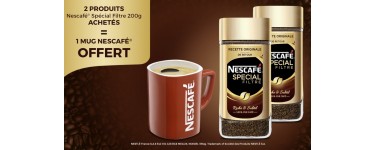Nestlé: 2 produits Nescafé Spécial Filtre 200g achetés = 1 Mug Nescafé offert