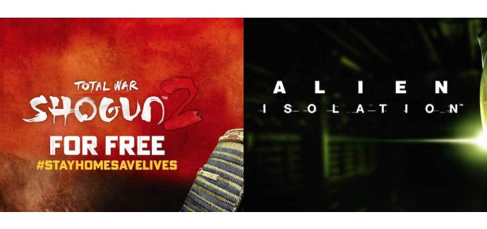 Steam: Jeu PC « Total War Shogun 2 » gratuit et « Alien Isolation » à 1,85 €