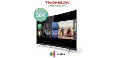 Electro Dépôt: Smart TV 4K 55" THOMSON 55UD6676 incurvée à 446,98€ (dont 50€ via ODR)