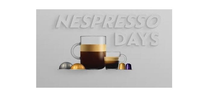 Nespresso: 5€ de réduction pour 200 capsules commandées, 15€ pour 300€ et 30€ pour 500€