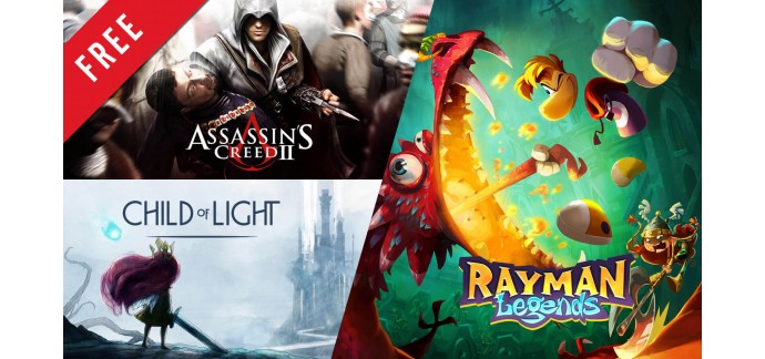 Ubisoft Store: 4 jeux gratuits sur PC (Rayman, Assassin's Creed 2, Child of Light et Might & Magic Chess Royale)