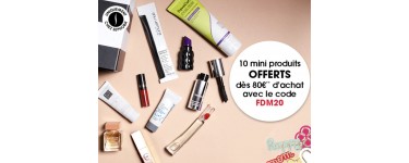 Sephora: 10 mini produits offerts dès 80€ d'achat