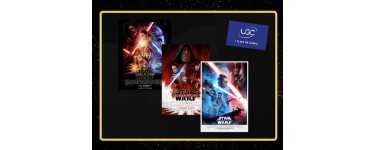 UGC: 5 x lots de 3 affiches STAR WARS et 1 place de cinéma UGC à gagner