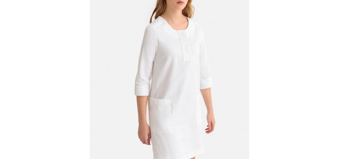 La Redoute: La robe droite, courte manches 3/4 à 17.50€