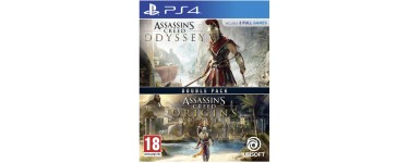Amazon: Pack 2 jeux Assassin's Creed Origins et Odyssey sur PS4 à 20€