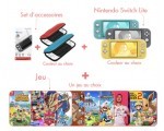 Micromania: 1 console Nintendo Switch Lite (couleur au choix) + 1 jeu au choix + 1 set d'accessoires à 259,96€