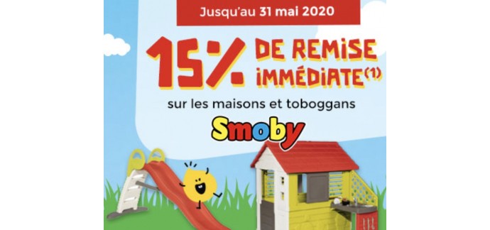 PicWicToys: 15% de remise immédiate sur les maisons et toboggans Smoby