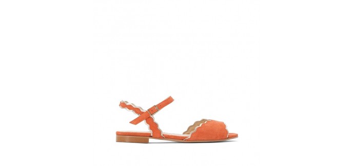 La Redoute: Les sandales en cuir à détails dorés à 27€