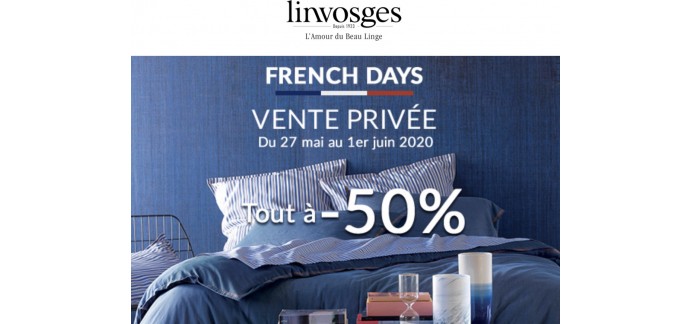 Linvosges: Tout à -50% pendant les Ventes Privées spéciales French Days